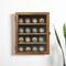 Flash Furniture Maverick 11x14 Solid Pine Medals Display Case w/3 Channel Grooved Removable Shelves in Rustic Brown HMHD-23M014YBN1-RSTBRN-1114-GG - alternate 1